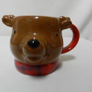 Wonderland Target Christmas Holidays Teddy Bear Mug Cup 3D micro safe NEW NWT